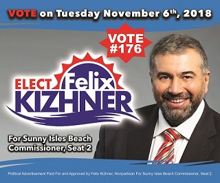 Феликс Кижнер: Как комиссионер, я буду защищать интересы жителей всего Sunny Isles Beach